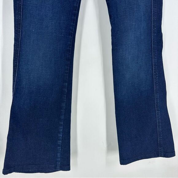 7 FOR ALL MANKIND Women’s Dark Wash Flared Denim “A” Pocket Jeans Sz 26 - Picture 2 of 10